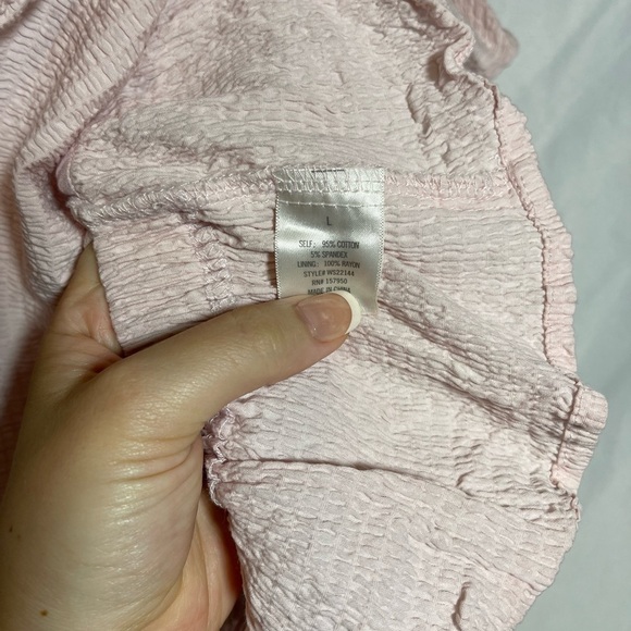 Francesca's Collections Light Pink Ruffle Blouse - Picture 3 of 7